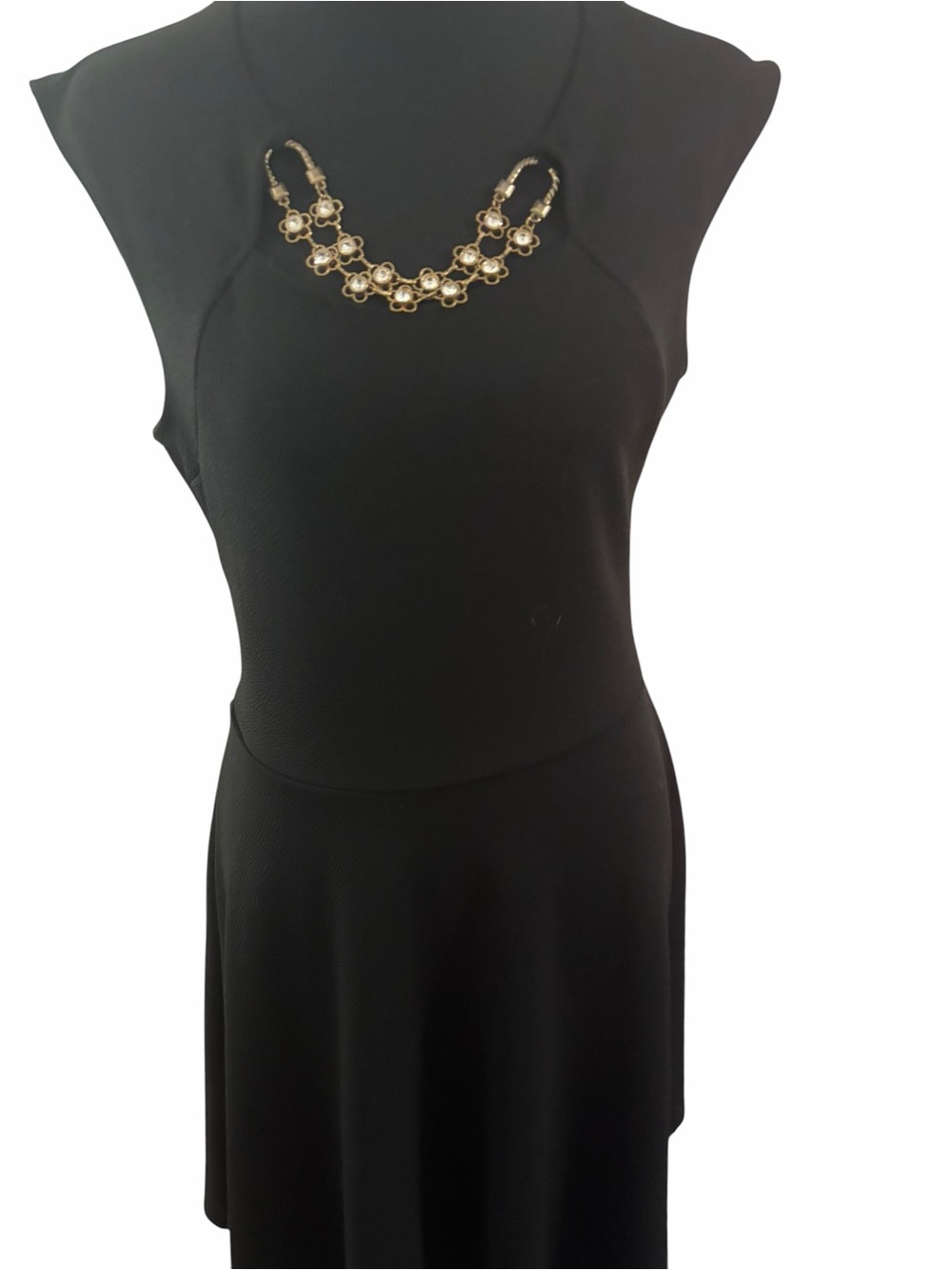 Urban Rose Black Sleeveless Fit & Flare Dress Size L